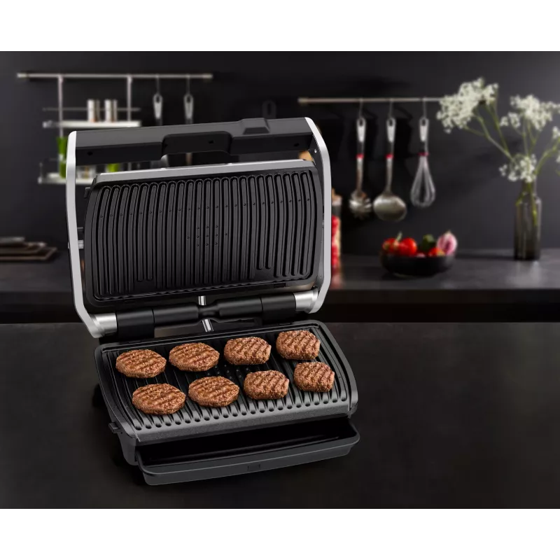 Contactgrill Tefal OptiGrill Elite XL GC760D roestvrij staal 2200W