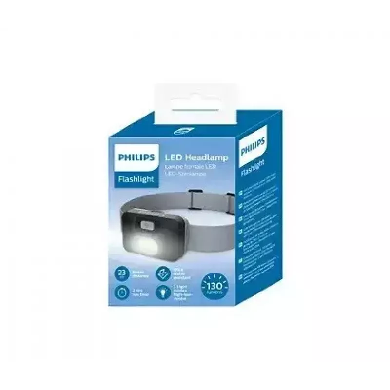 Philips SFL1000H/10 LED-hoofdlamp, 130 lm, zwart
