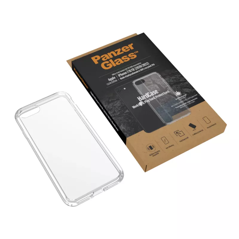 PanzerGlass ® HardCase iPhone SE (2020/2022) | 7 | 8, cover, Apple, Apple - iPhone SE 2022, Apple - iPhone SE 2020, transparant