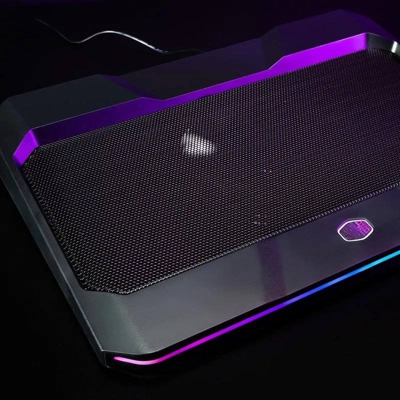Cooler Master NotePal X150 Spectrum laptopkoeler tot 17 inch, met 4-poorts USB-hub