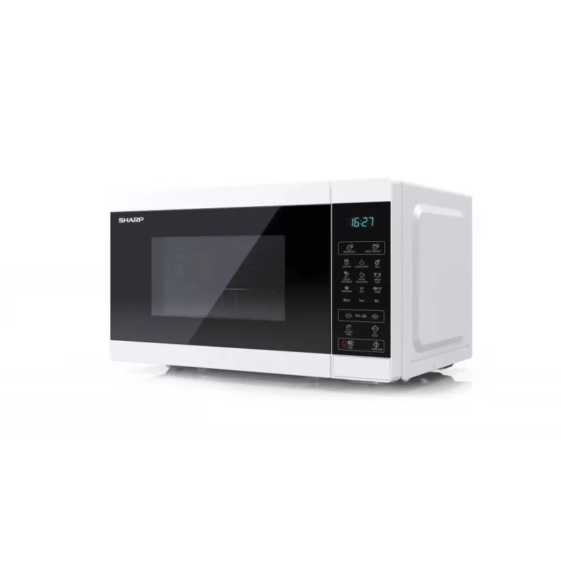 Sharp YC-MG02E-W magnetron blauw, wit tafelmodel 20 L 800 W