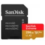 SanDisk Extreme PLUS microSDXC 256GB + SD-adapter, leessnelheid 200 MB/s, schrijfsnelheid 140 MB/s, A2, C10, V30, UHS-I U3