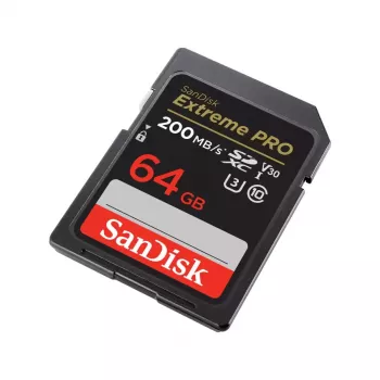 WESTERN DIGITAL SanDisk Extreme PRO 64GB SDXC geheugenkaart 200MB/s 90MB/s UHS-I Class 10 U3 V30