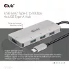 CLUB3D 4-poorts USB-A hub voor USB-C – 10 Gbps snelle overdracht