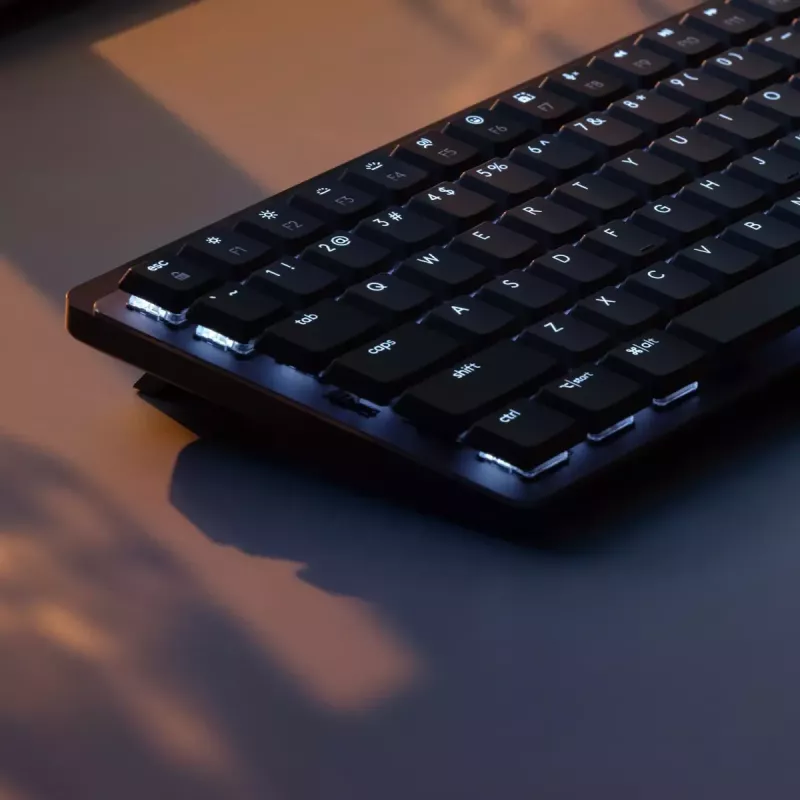 LOGITECH Mx Mechanical Mini Minimalist draadloos verlicht toetsenbord - Graphite Tactile Quiet Qwerty US/Int'l