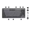 LOGITECH Mx Mechanical Mini Minimalist draadloos verlicht toetsenbord - Graphite Tactile Quiet Qwerty US/Int'l