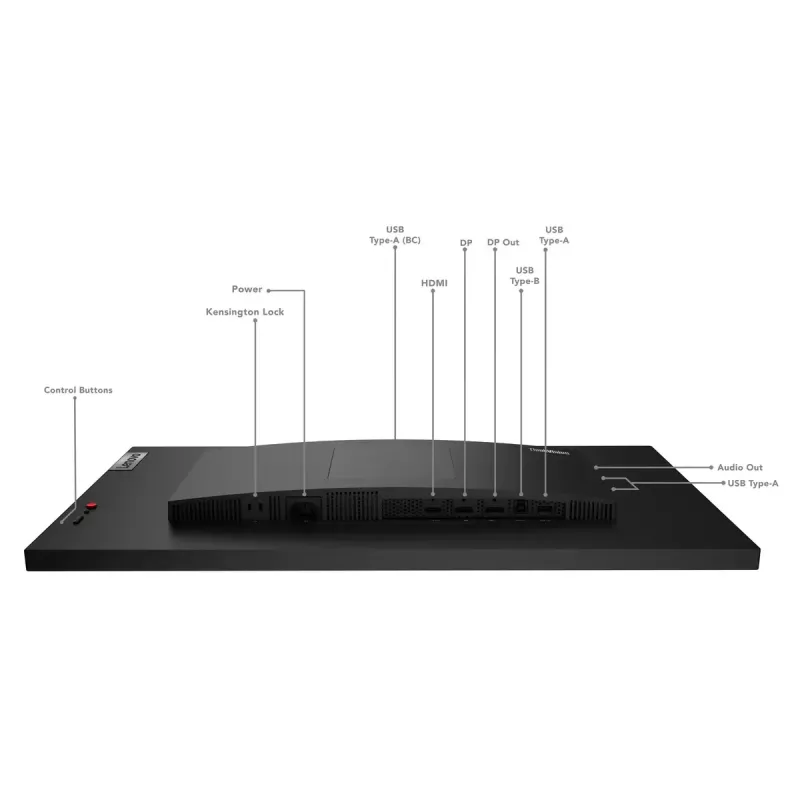 Lenovo ThinkVision P27q-30 computermonitor 68,6 cm (27 inch) 2560 x 1440 pixels Quad HD LED zwart