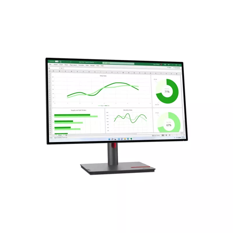 Lenovo ThinkVision P27q-30 computermonitor 68,6 cm (27 inch) 2560 x 1440 pixels Quad HD LED zwart