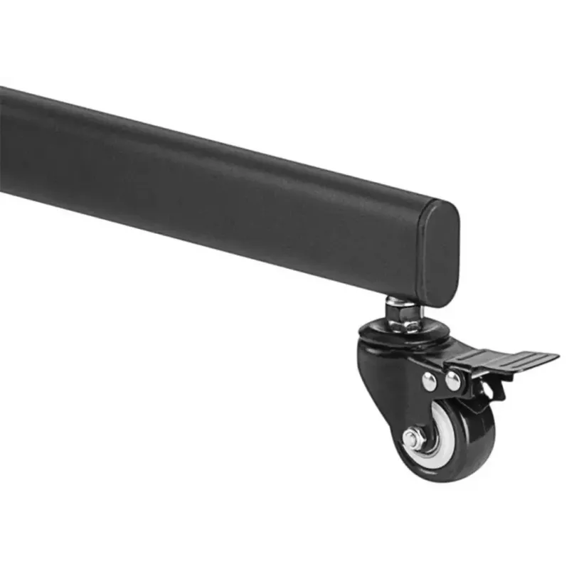Multimedia-standaard Goobay 59507 zwart staal hoogte 1540 mm