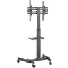 Multimedia-standaard Goobay 59507 zwart staal hoogte 1540 mm