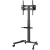 Multimedia-standaard Goobay 59507 zwart staal hoogte 1540 mm
