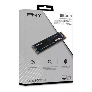 PNY SSD - CS1030 - 250GB - PCI-e Gen3 x4 NVMe - M.2 2280