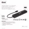 CLUB3D USB Gen1 Type-C, 6-in-1 hub met HDMI 8K30Hz, 2xUSB Type-A, RJ45 en 2xUSB Type-C, data- en PD-laden 100 watt