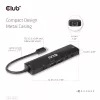 CLUB3D USB Gen1 Type-C, 6-in-1 hub met HDMI 8K30Hz, 2xUSB Type-A, RJ45 en 2xUSB Type-C, data- en PD-laden 100 watt