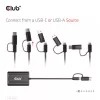 CLUB3D USB Gen1 Type-C/-A naar dual HDMI (4K/30Hz) / VGA (1080/60Hz)