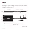 CLUB3D USB Gen1 Type-C/-A naar dual HDMI (4K/30Hz) / VGA (1080/60Hz)
