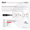 CLUB3D USB4 Gen2x2 Type-C bidirectionele kabel 4K60Hz, data 20Gbps, PD 240W(48V/5A) EPR M/M 2m