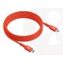 USB-C-naar-USB-C bidirectionele kabel CLUB3D CAC-1573, USB4 Gen 2x2, 2 m, rood, PD tot 240 W