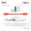 USB-C-naar-USB-C bidirectionele kabel CLUB3D CAC-1573, USB4 Gen 2x2, 2 m, rood, PD tot 240 W