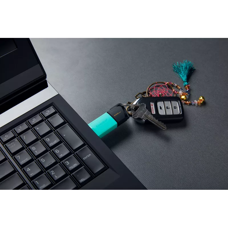 Kingston Technology DataTraveler 256GB USB3.2 Gen1 Exodia M (zwart + turquoise)