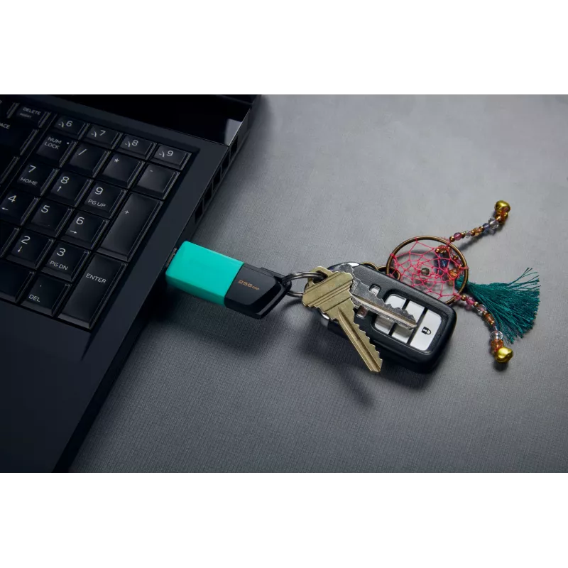 Kingston Technology DataTraveler 256GB USB3.2 Gen1 Exodia M (zwart + turquoise)