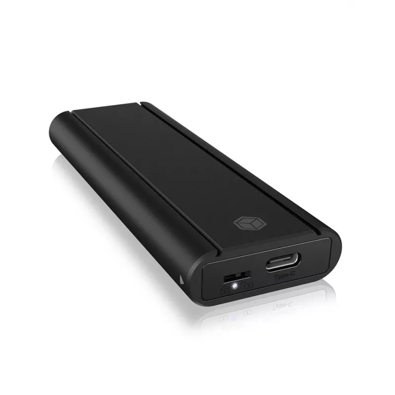 ICY Karton IB-1807MT-C31 SSD-behuizing Zwart M.2