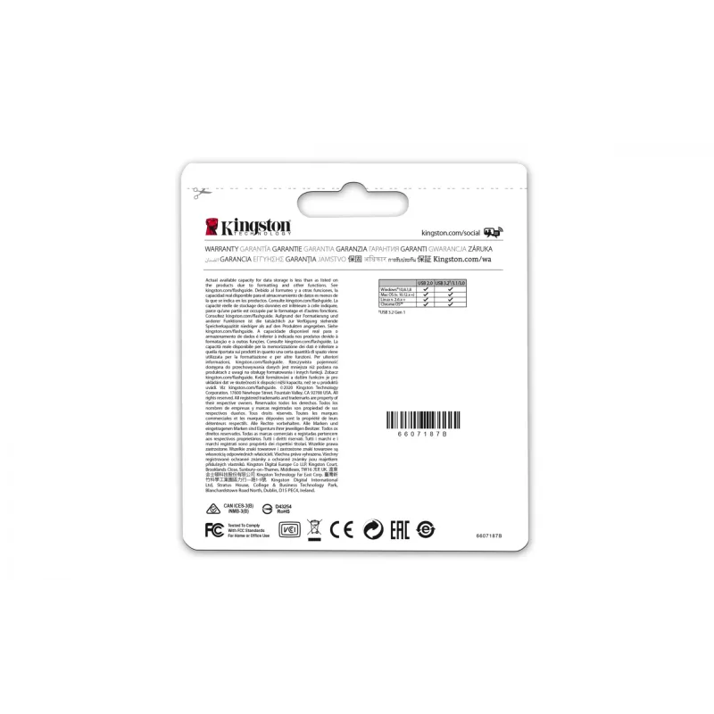 Kingston Technology DataTraveler 128GB Micro 200MB/s Metaal USB 3.2 Gen 1
