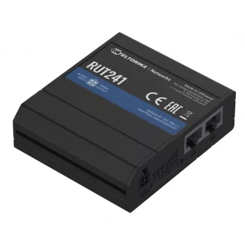TELTONIKA RUT241 Industriële 4G/LTE-router Wi-Fi 802.11b/g/n 2xRJ45 10/100