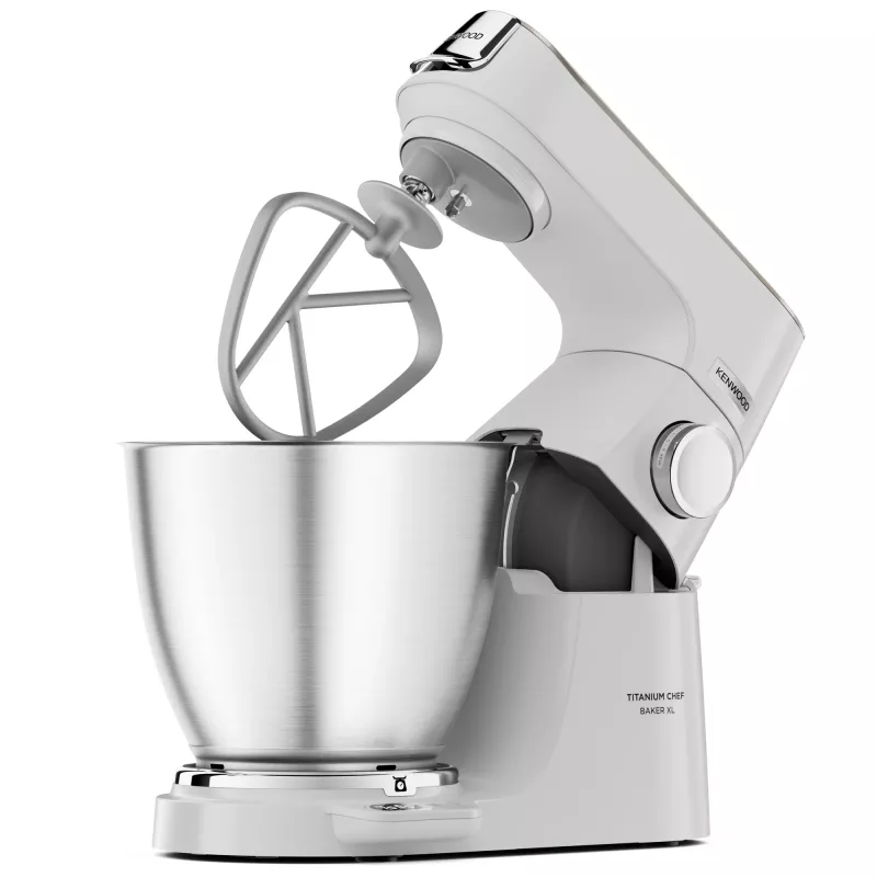 Kenwood Titanium Chef Baker XL Keukenmachine 1200 W 7 L Wit met ingebouwde weegschaal