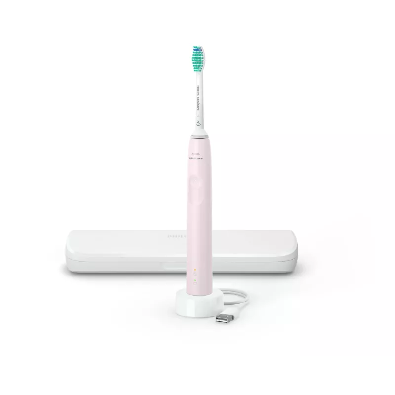 Philips 3100 Series HX3673/11 Sonic elektrische tandenborstel met etui - Roze