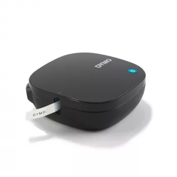 DYMO LetraTag 200B Bluetooth Labelprinter | Compacte labelprinter | Verbindt via draadloze Bluetooth-technologie met iOS en Android | Inclusief 1 wit papieren etiketlint | Zwart
