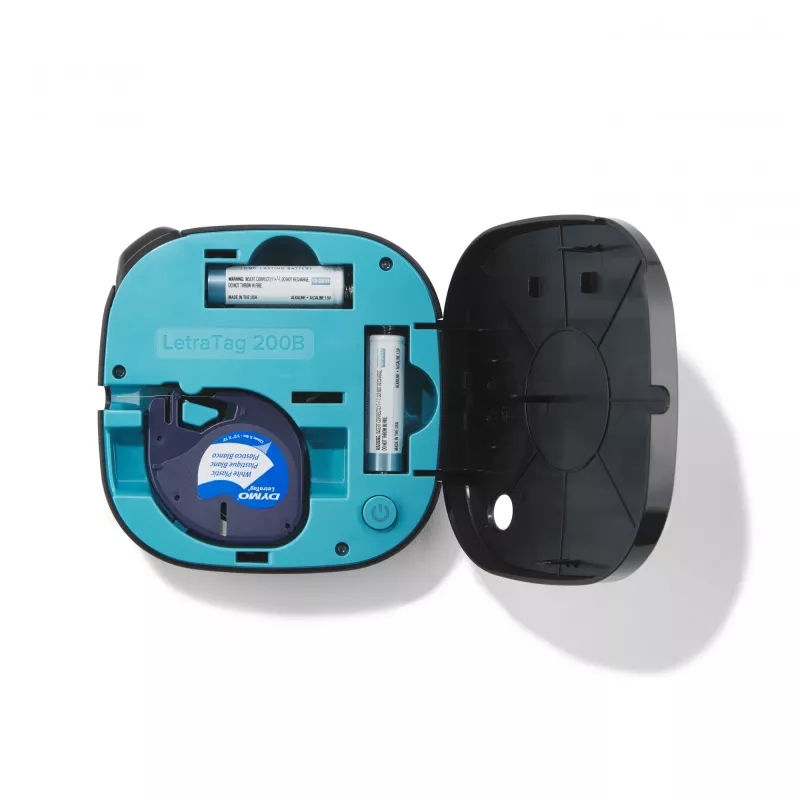 DYMO LetraTag 200B Bluetooth Labelprinter | Compacte labelprinter | Verbindt via draadloze Bluetooth-technologie met iOS en Android | Inclusief 1 wit papieren etiketlint | Zwart