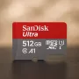 WESTERN DIGITAL SanDisk Ultra micro SDXC 512GB plus SD-adapter 150MB/s A1 Class 10 UHS-I