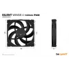 be quiet! SILENT WINGS 4 | 140mm PWM computerbehuizingsventilator 14 cm Zwart 1 stuk