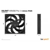 be quiet SILENT WINGS PRO 4 | 140mm PWM computerbehuizingsventilator 14 cm Zwart 1 stk.