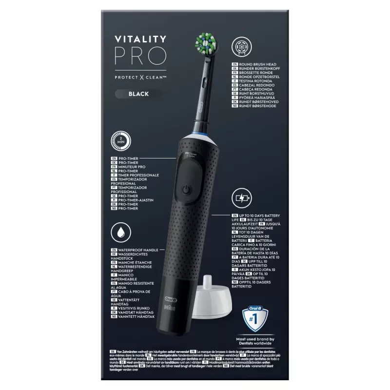 Oral-B Vitality Pro roterende tandenborstel voor volwassenen zwart
