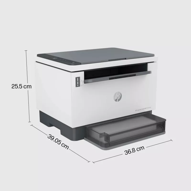 HP LaserJet Tank MFP 2604dw printer, laser, monochroom printen, 600 x 600 DPI, A4, direct printen, grijs