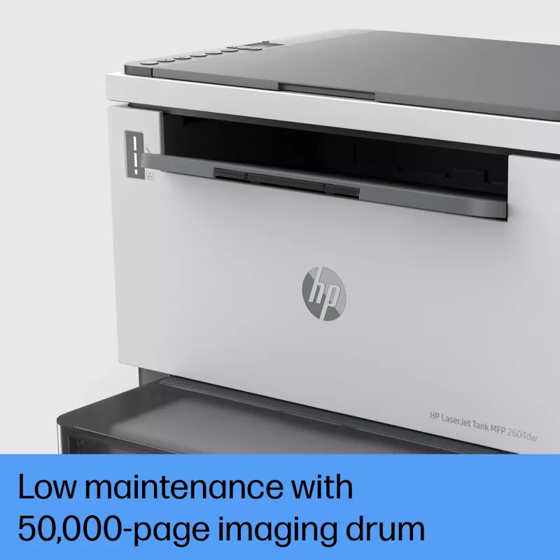 HP LaserJet Tank MFP 2604dw printer, laser, monochroom printen, 600 x 600 DPI, A4, direct printen, grijs