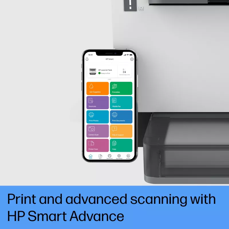 HP LaserJet Tank MFP 2604dw printer, laser, monochroom printen, 600 x 600 DPI, A4, direct printen, grijs