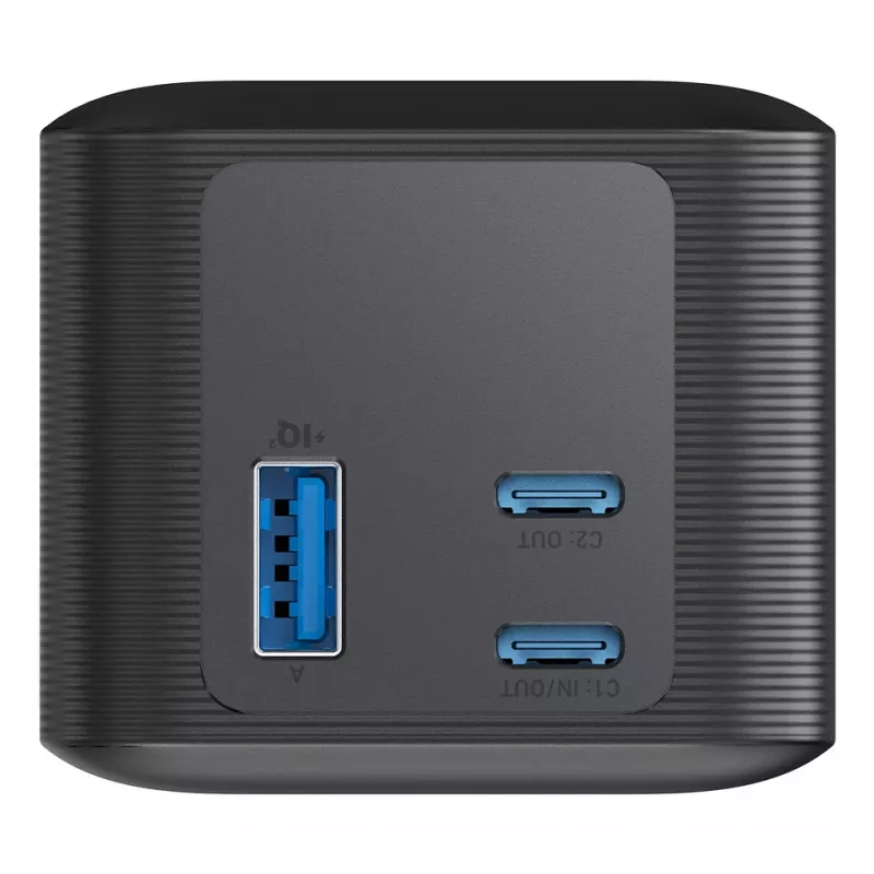 Draagbare lader Anker 737 (A1289011) – 24000 mAh, 140 W, 2× USB-C + 1× USB-A, zilver/zwart