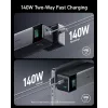 Draagbare lader Anker 737 (A1289011) – 24000 mAh, 140 W, 2× USB-C + 1× USB-A, zilver/zwart