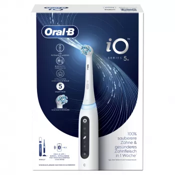 Oral-B iO Series 5 roterend-oscillerende tandenborstel voor volwassenen wit