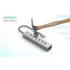 i-tec USB-C oplaadbare metalen HUB 7 poorten USB 3.2 Gen 1 Type-C Type-A