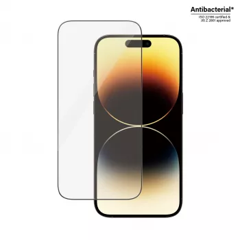 PanzerGlass displayschermfolie voor Apple iPhone 14 Pro Ultra-Wide Fit EasyAligner krasbestendig schokbestendig