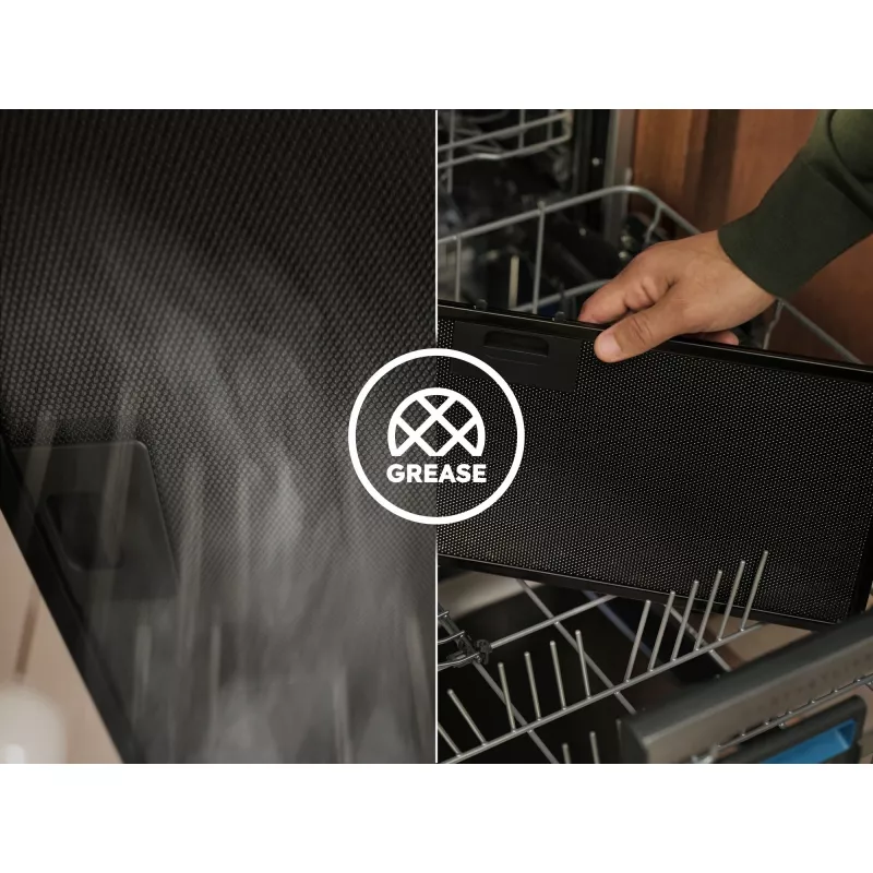 Onderbouw-dampkap Electrolux LFP616X, breedte 598 mm, 600 m³/h, grijs, vetfilter, 68 dB