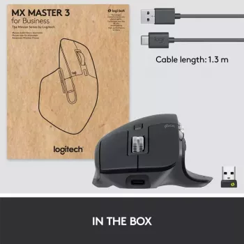 LOGITECH MX Master 3S for Business – draadloze Bluetooth-muis – grafiet