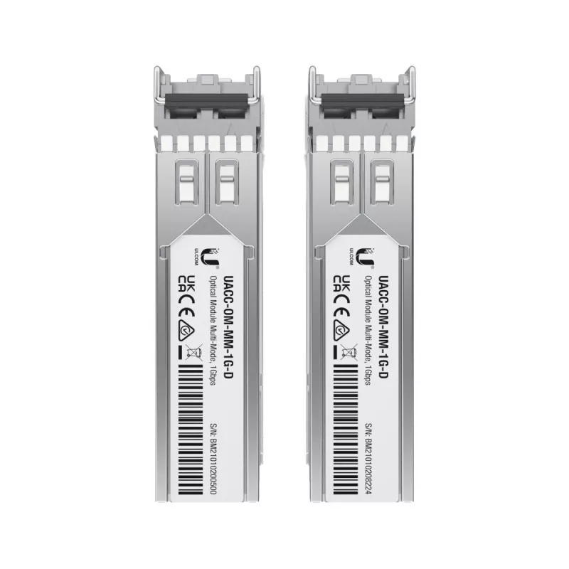 UBIQUITI NETWORKS 1.25gbps SFP 2xlc MM 850nm 550m - 2-pack (uf-mm-1g)