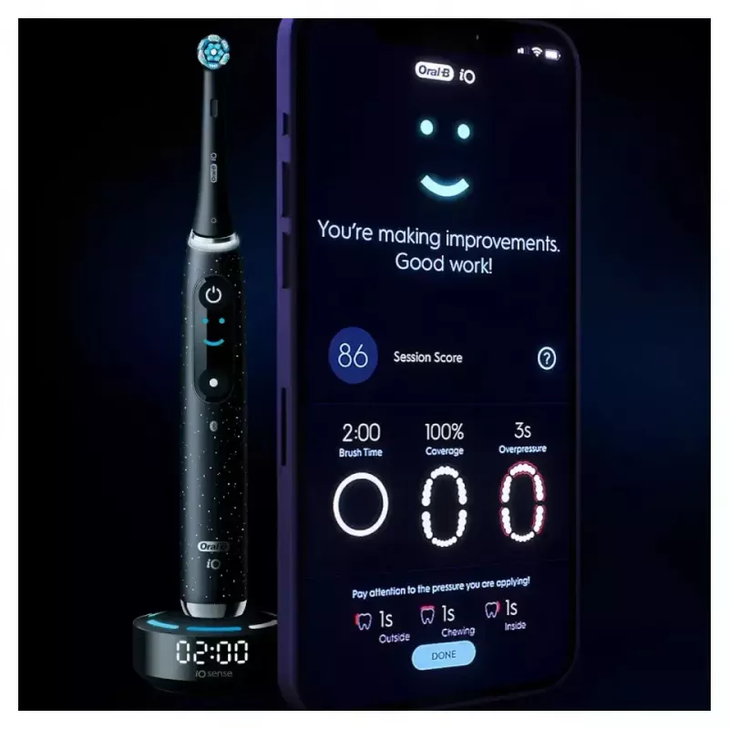 Roterend-oscilerende tandenborstel Oral-B iO Series 10 zwart