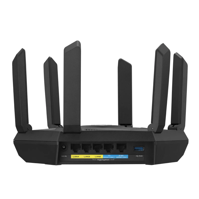 ASUS RT-AXE7800 draadloze router tri-band (2,4 GHz / 5 GHz / 6 GHz) zwart