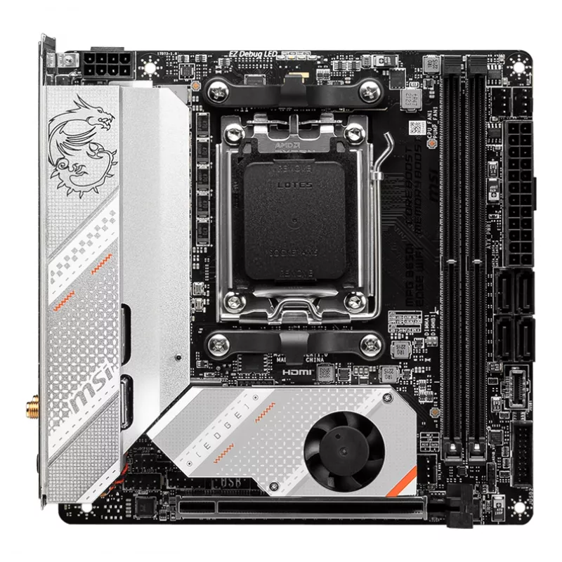 MSI MPG B650I EDGE WIFI moederbord AMD B650 socket AM5 mini ATX